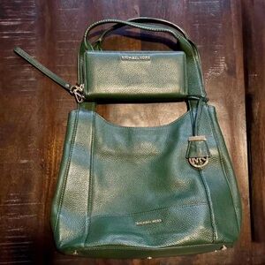 Michael Kors Forest Green Shoulder Bag